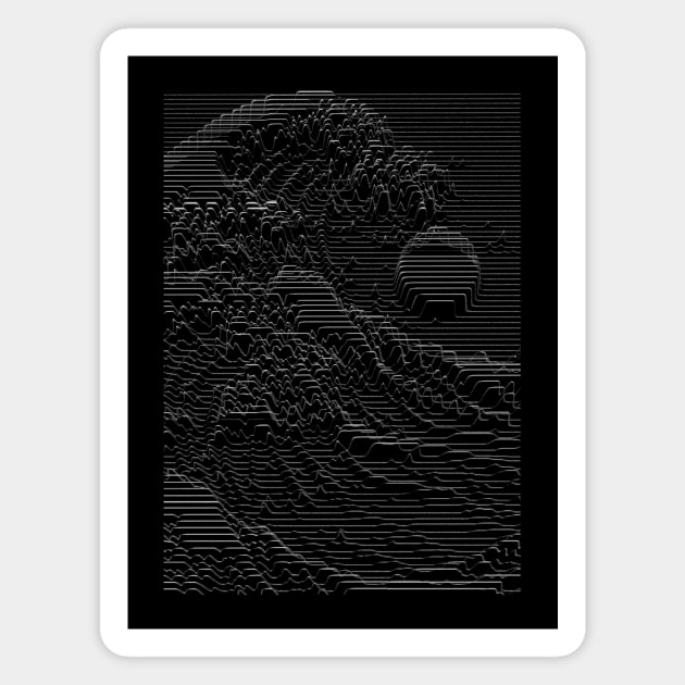 Unknown Pleasures: The Great Wave Magnet by nicebleed